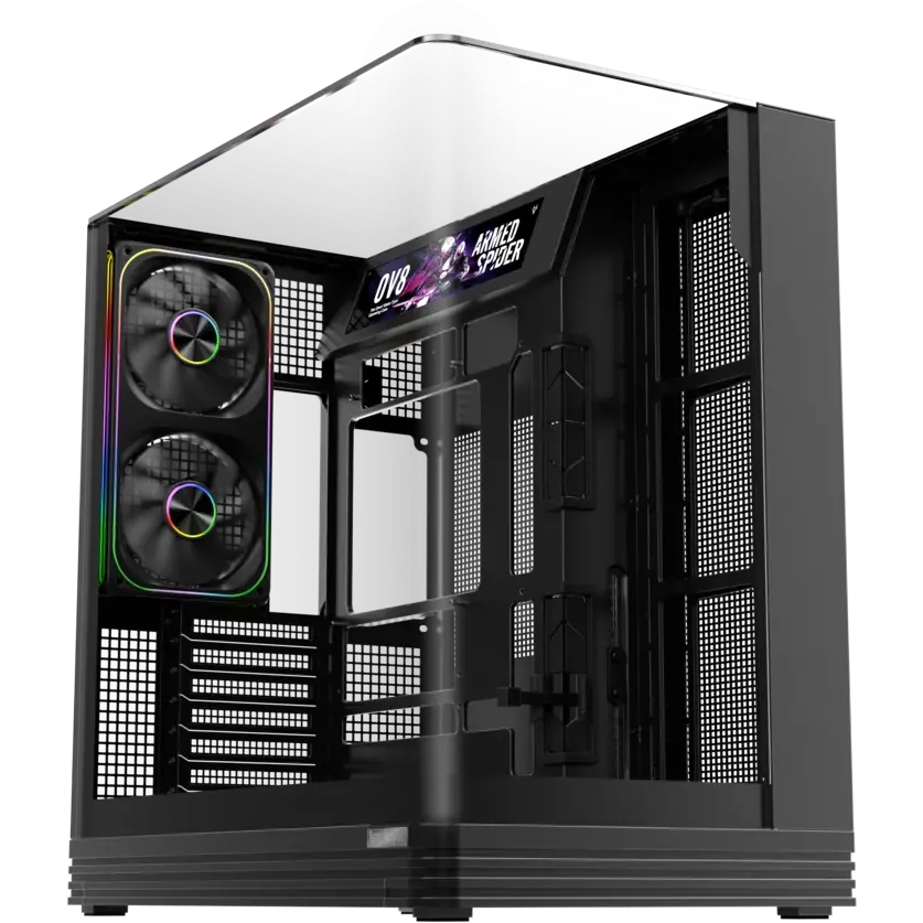 Корпус 1STPLAYER OV8S ARGB Black (OV8S-BK-1FP7R-3-1FP7-2-HUB3)