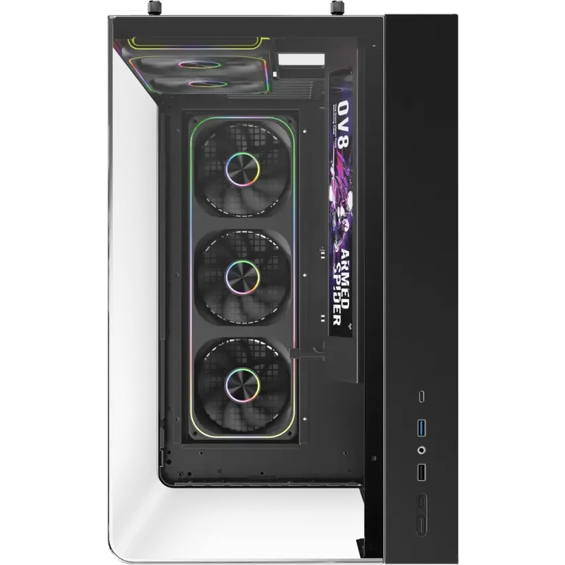 Корпус 1STPLAYER OV8S ARGB Black (OV8S-BK-1FP7R-3-1FP7-2-HUB3) - фото 2