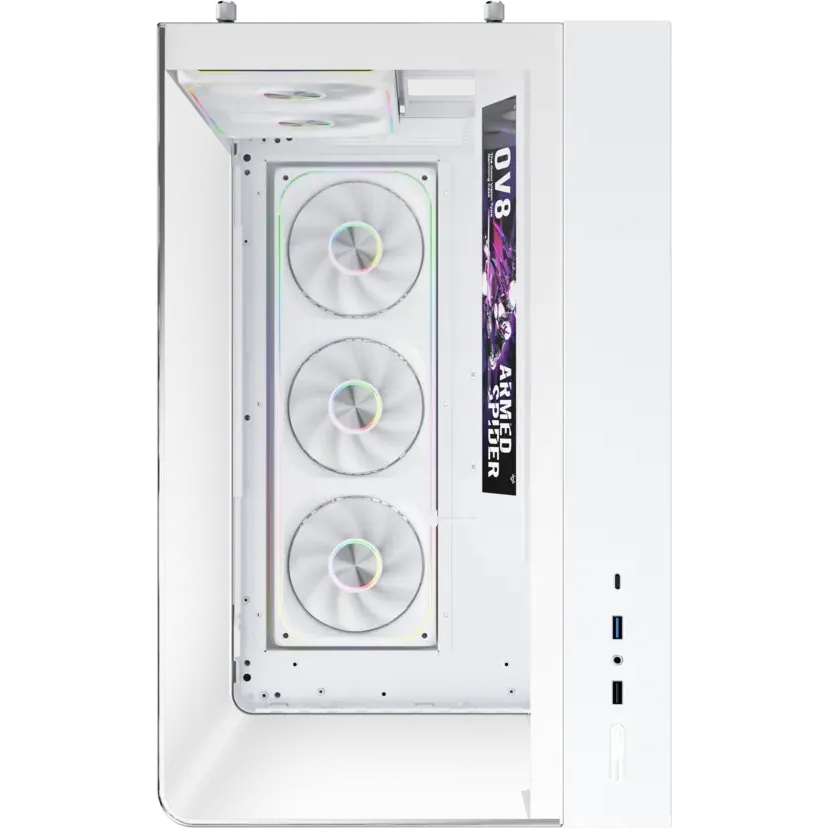 Корпус 1STPLAYER OV8S ARGB White (OV8S-WH-1FP7R-3-W-1FP7-2-W-HUB3) - фото 2