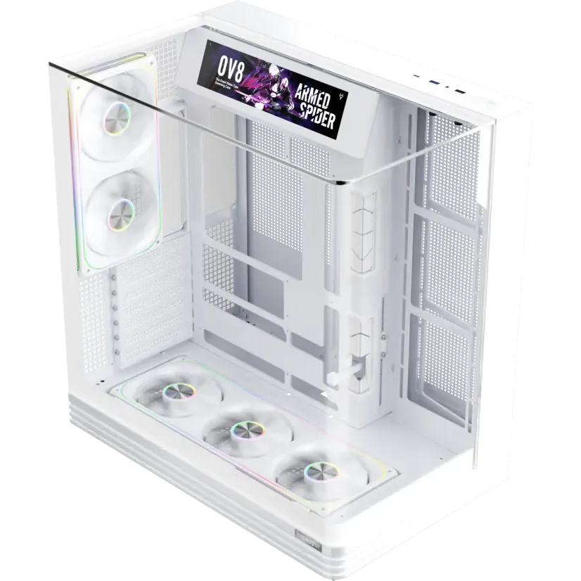 Корпус 1STPLAYER OV8S ARGB White (OV8S-WH-1FP7R-3-W-1FP7-2-W-HUB3) - фото 4