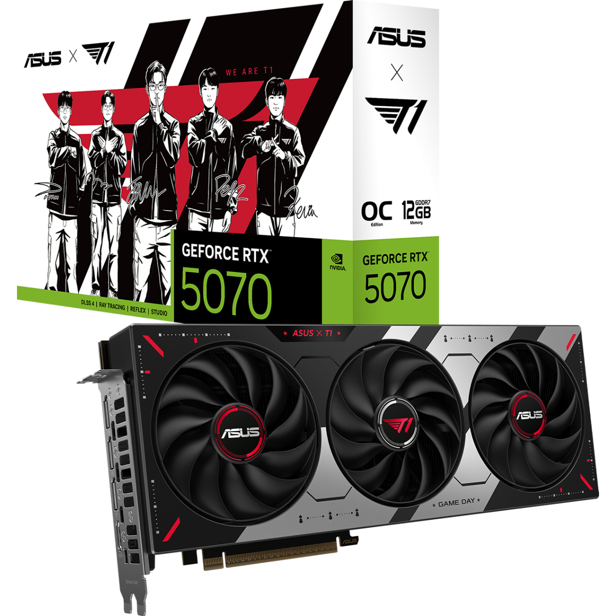 Видеокарта NVIDIA GeForce RTX 5070 ASUS T1 OC 12GB (T1-RTX5070-O12G-GAMING) - фото 12