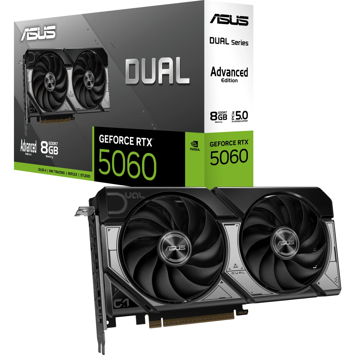Видеокарта NVIDIA GeForce RTX 5060 ASUS Dual OC Advanced Edition 8GB (DUAL-RTX5060-O8G-A) - фото 7