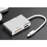 Переходник Mini DisplayPort (M) - DisplayPort (M), HDMI (F), DVI (F), VGA (F), KS-IS KS-781
