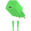 Сетевое зарядное устройство ttec SmartCharger Pro GAN 20W Neon Green + Lightning Cable - 2SCG20LNY