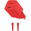 Сетевое зарядное устройство ttec SmartCharger Pro GAN 20W Neon Red + USB-C Cable - 2SCG20CNK