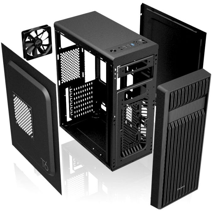 ..... Корпус Zalman ZM-T6 Black, царапина на боковой панели корпуса - фото 2