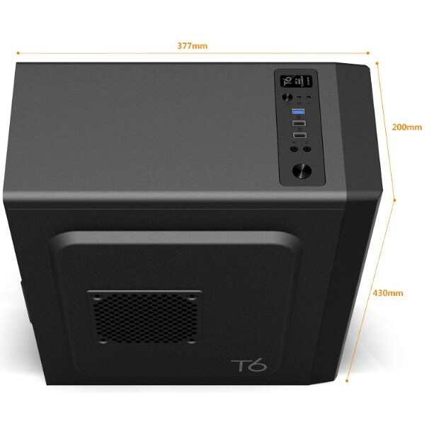 ..... Корпус Zalman ZM-T6 Black, царапина на боковой панели корпуса - фото 3