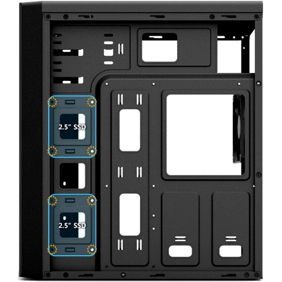 ..... Корпус Zalman ZM-T6 Black, царапина на боковой панели корпуса - фото 7
