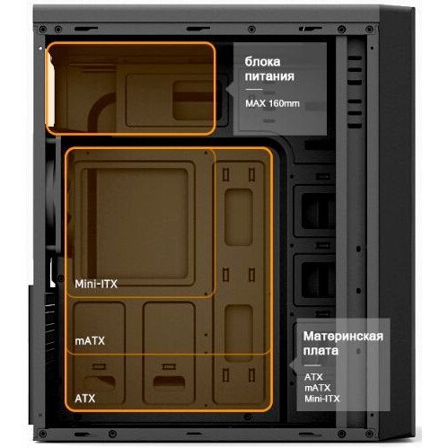 ..... Корпус Zalman ZM-T6 Black, царапина на боковой панели корпуса - фото 10