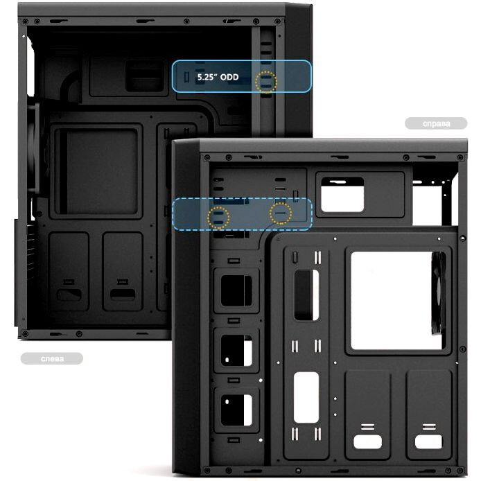 ..... Корпус Zalman ZM-T6 Black, царапина на боковой панели корпуса - фото 12
