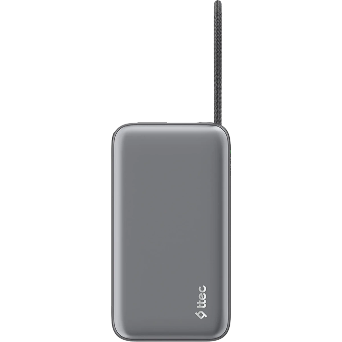 Внешний аккумулятор ttec ReCharger Pro LCD 10000mAh PD 20W Grey - 2BB275UG - фото 2
