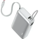 Внешний аккумулятор ttec ReCharger Pro LCD 20000mAh PD 45W Silver (2BB277G)