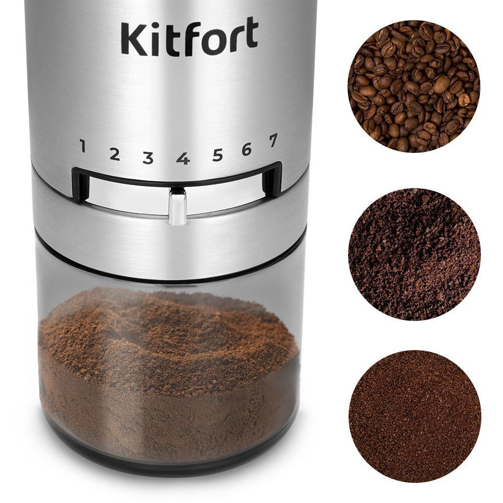 Кофемолка Kitfort KT-7537 - фото 3