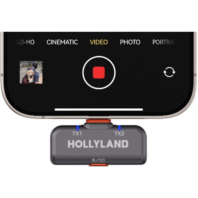 Микрофонная система Hollyland Lark M2S Mini Combo Space Grey - фото 4