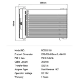 Кабель удлинительный PCI-E x16 - PCI-E x16, 0.27м, PCcooler RC205 BK 5.0
