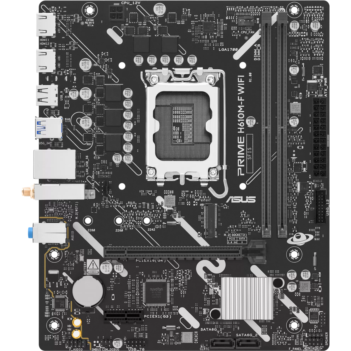 Материнская плата ASUS PRIME H610M-F WIFI