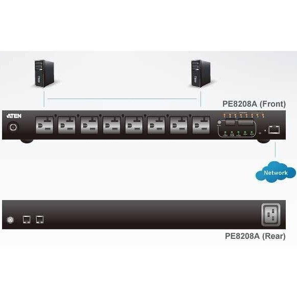 Блок розеток ATEN PE8208G-ATB-G - фото 4