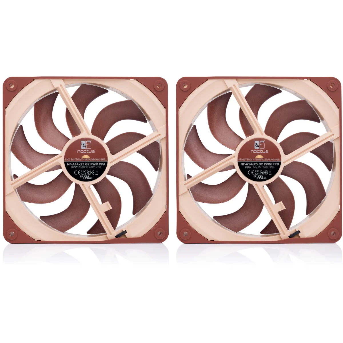 Вентилятор для корпуса Noctua NF-A14x25 G2 PWM Sx2-PP - фото 3