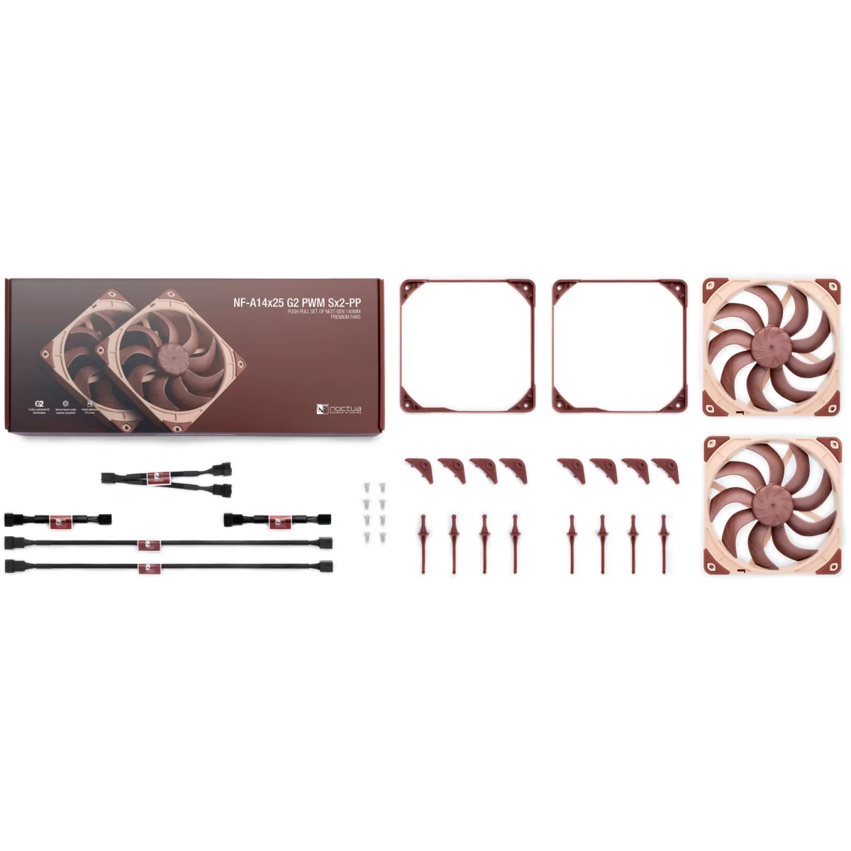 Вентилятор для корпуса Noctua NF-A14x25 G2 PWM Sx2-PP - фото 4