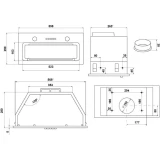 Вытяжка MAUNFELD Trapeze 603EM White (КА-00022272)