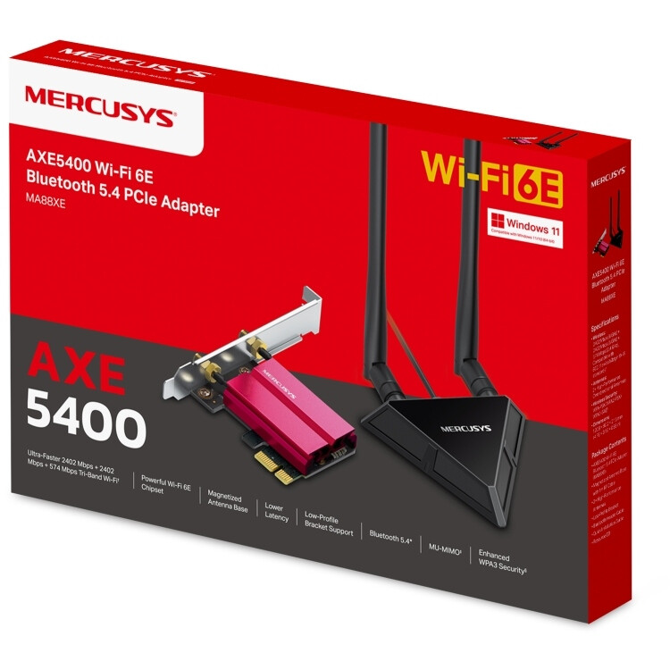 Wi-Fi адаптер Mercusys MA88XE - фото 2