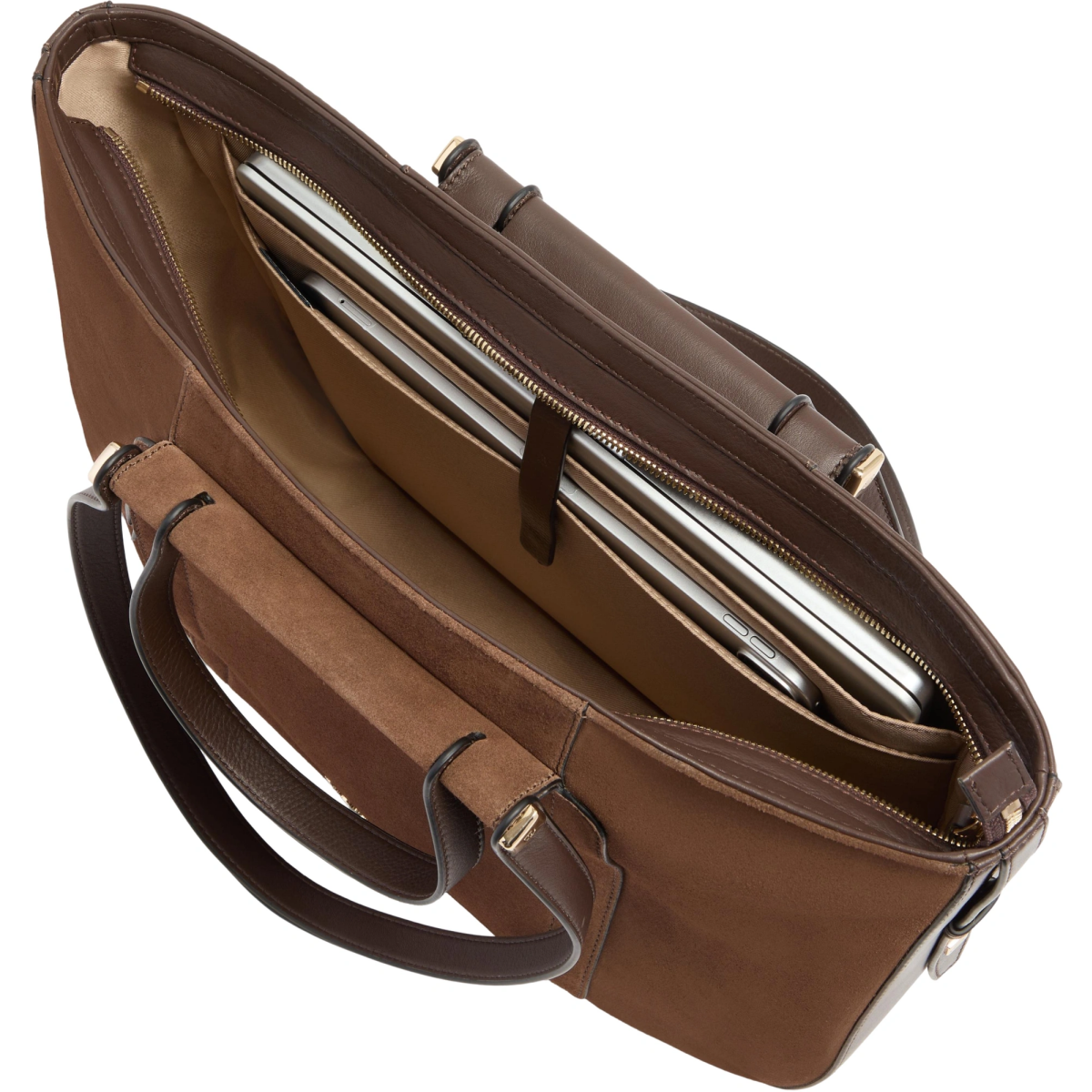 Сумка для ноутбука Piquadro Leather Tote 14" Brown (BD7136W92/MS) - фото 4