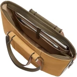 Сумка для ноутбука Piquadro Leather Tote 14" Sabbia/Verde (BD7136W92/SAVES)