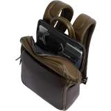 Рюкзак для ноутбука Piquadro Laptop Backpack 14" Green/Brown (CA6501B3/VETM)