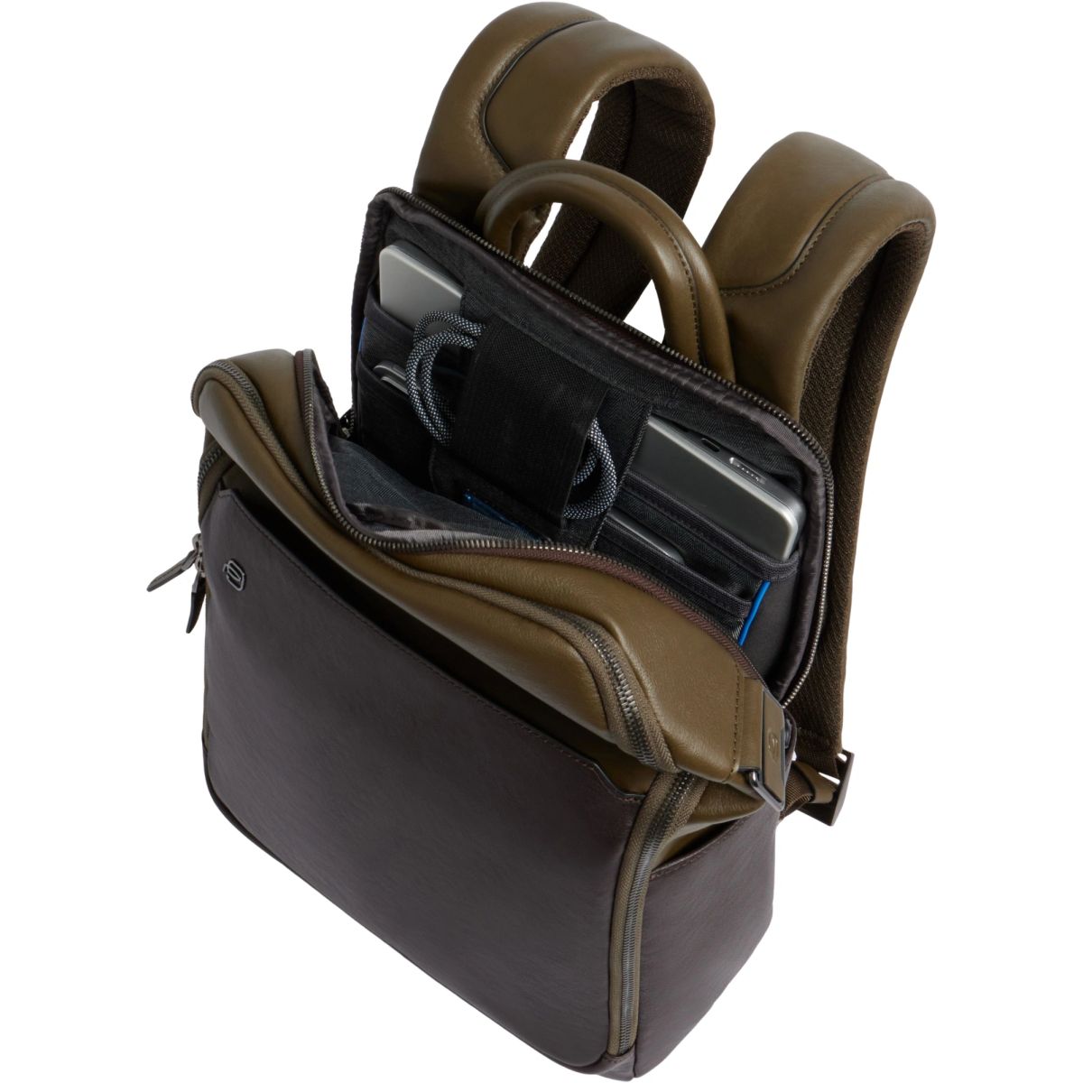Рюкзак для ноутбука Piquadro Laptop Backpack 14" Green/Brown (CA6501B3/VETM) - фото 4