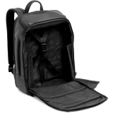 Рюкзак для ноутбука Piquadro Expandable Leather Travel Backpack 15.6" Black (CA7162W137/N)