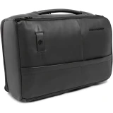 Рюкзак для ноутбука Piquadro Expandable Leather Travel Backpack 15.6" Black (CA7162W137/N)