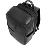 Рюкзак для ноутбука Piquadro Expandable Leather Travel Backpack 15.6" Black (CA7162W137/N)