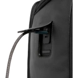 Рюкзак для ноутбука Piquadro Expandable Leather Travel Backpack 15.6" Black (CA7162W137/N)