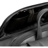 Рюкзак для ноутбука Piquadro Expandable Leather Travel Backpack 15.6" Black (CA7162W137/N)