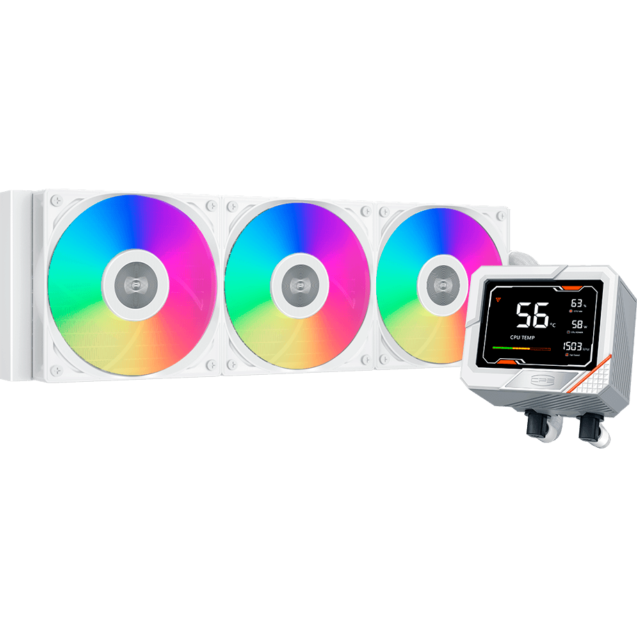 Система жидкостного охлаждения PCcooler GT360M ARGB Digital White - GT360-WHAWXX-GL - фото 2