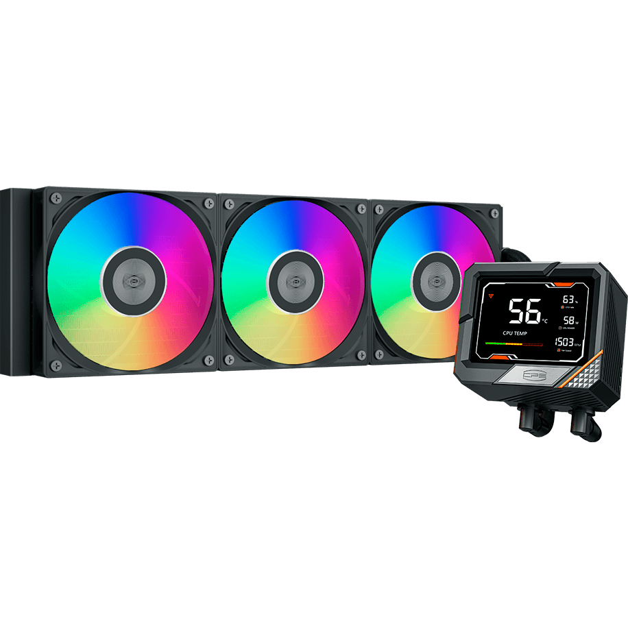 Система жидкостного охлаждения PCcooler GT360M ARGB Digital Black - GT360-BKAWXX-GL - фото 2