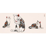 Коврик для мыши ZONE 51 Cats XXL Jacquard (Z51-PAD-CJB)