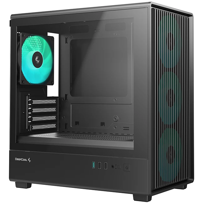 Корпус DeepCool CC350 4F ARGB Black - R-CC350BKANA4-G - фото 2