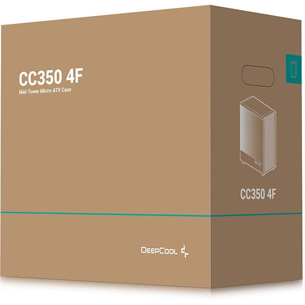 Корпус DeepCool CC350 4F ARGB Black - R-CC350BKANA4-G - фото 11