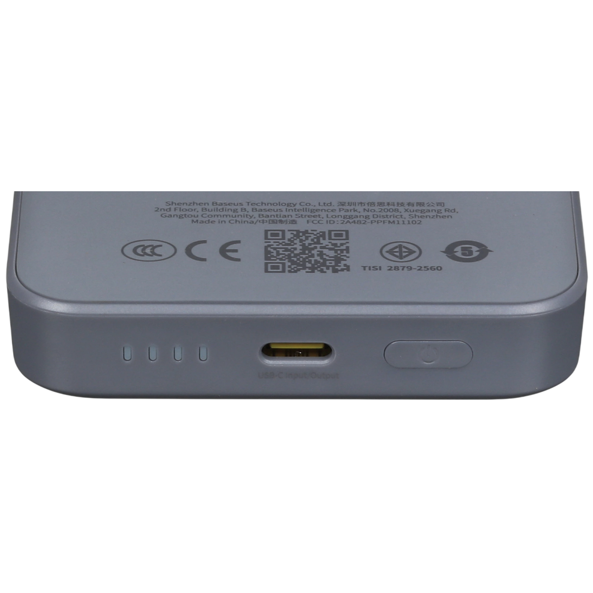 Внешний аккумулятор Baseus EnerFill FM11 Ultra-Mini 10000mAh 22.5W Space Grey (E0026608) - фото 3