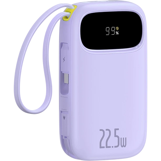 Внешний аккумулятор Baseus EnerFill FC31 QPow 3 Digital Display 20000mAh 22.5W Nebula Purple - E0022903 - фото 2