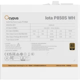 Блок питания 850W Ocypus Iota P850S White (Iota-P850S-GFFWH026X-EU)