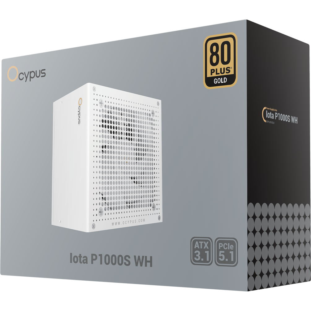 Блок питания 1000W Ocypus Iota P1000S White - Iota-P1000S-GFFWH026X-EU - фото 9