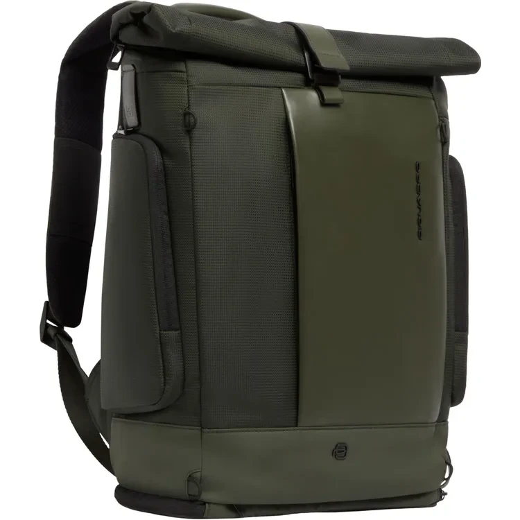 Рюкзак для ноутбука Piquadro Expandable Roll-Top 15.6" Green (CA7190W145/VE) - фото 2
