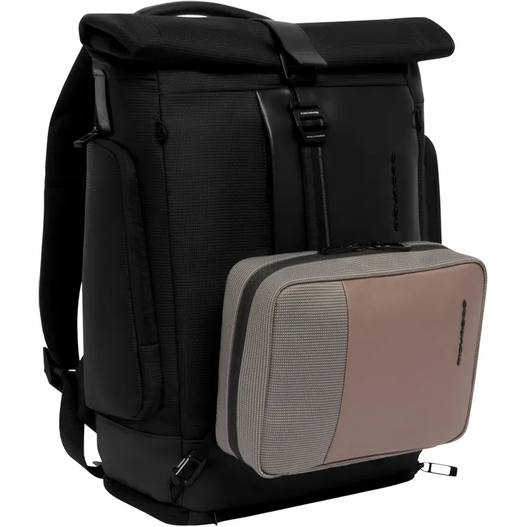 Рюкзак для ноутбука Piquadro Expandable Roll-Top 15.6" Black (CA7190W145/N) - фото 6