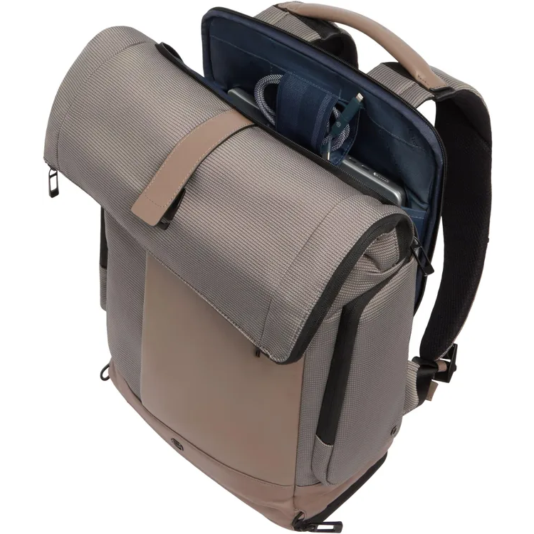 Рюкзак для ноутбука Piquadro Expandable Roll-Top 15.6" Sabbia/Grey (CA7190W145/SA) - фото 6