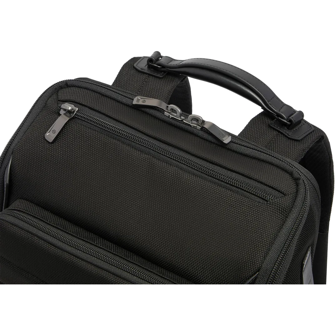 Рюкзак для ноутбука Piquadro Leather & Water-Resistant 15.6" Black (CA7279W150/N) - фото 8