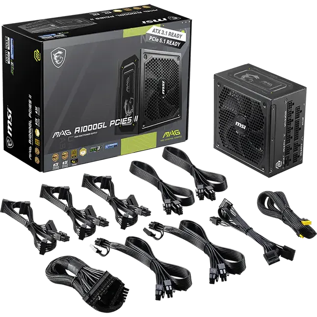 Блок питания 1000W MSI MAG A1000GL PCIE5 II - фото 5