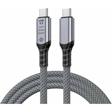 Кабель USB Type-C - USB Type-C, 2м, KS-IS KS-564L1-B-2