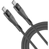 Кабель USB Type-C - USB Type-C, 2м, Stellarway STWPRO-CAB-C/C-2-PVC Black (STWPRO-CAB-C/C-2-PVC-Black)